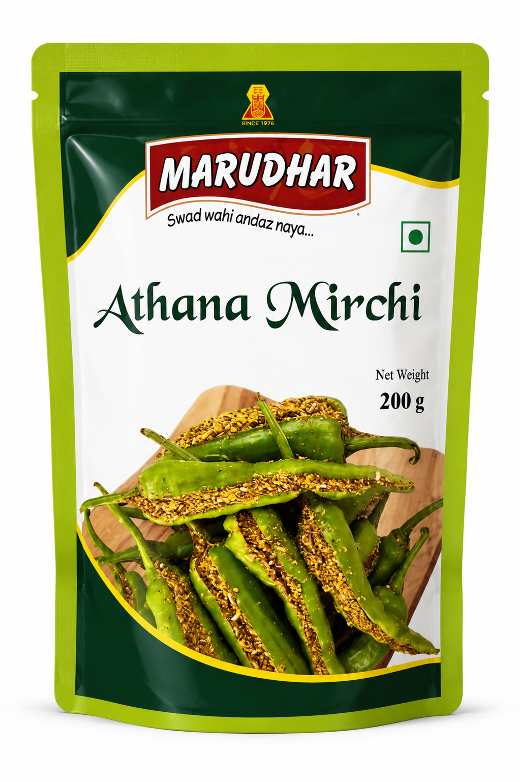 Marudhar Athana Mirchi Pickle – Traditional Rajasthani Stuffed Green Chilli Pickle
