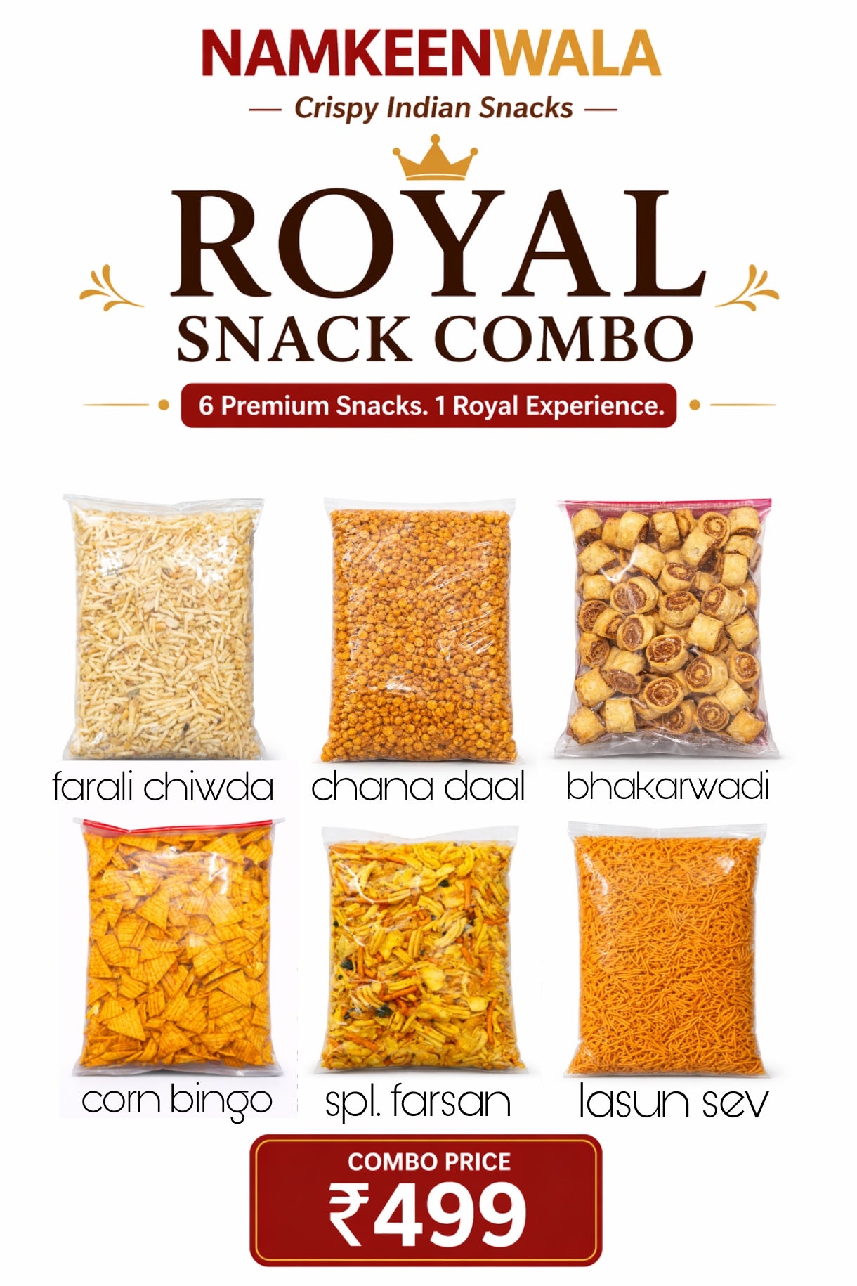 Royal Snack Combo – 6 items Value Pack ₹499
